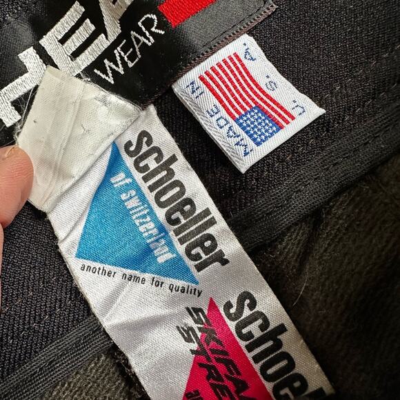 Vintage Head Sportswear Apres Ski Pants Wool Snow Winter Brown Compression - Picture 9 of 9